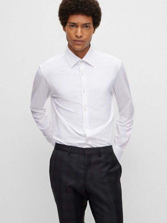 Hugo Boss Men's Shirt Long Sleeve White