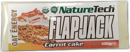 NatureTech Μπάρα Βρώμης / Ενέργειας / Flapjack με Carrot Cake 100gr