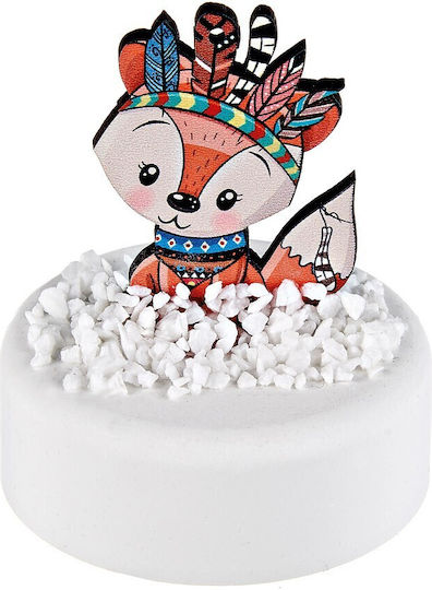 Christening Favor with Decorative Fox made of Wood