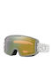 Oakley Line Miner Ski- & Snowboardbrille Erwachsene Weiß mit Linse Getönt in Gelb Farbe