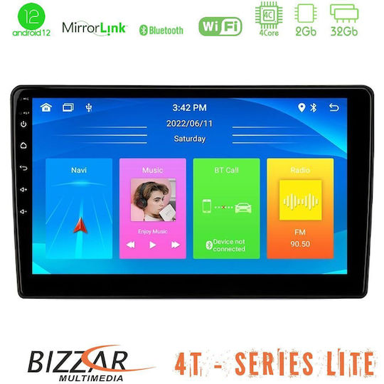 Bizzar Car Audio System for Seat Leon / Alhambra / Toledo Skoda Fabia / Octavia / Roomster / Superb / Praktik / Rapid 2021-2022 (Bluetooth/USB/WiFi/GPS/Apple-Carplay/Android-Auto) with Touch Screen 10"