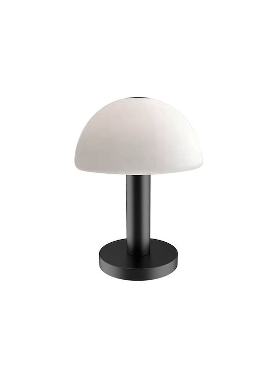 Elmark Dekorative Lampe Pilz mit Fassung für Lampe G9 Weiß