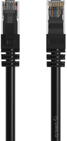 Orico Flat U/UTP Cat.6 Ethernet Network Cable 10m Black 1pcs