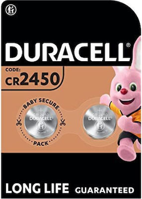 Duracell Electronics Lithium Watch Battery CR2450 3V 2pcs