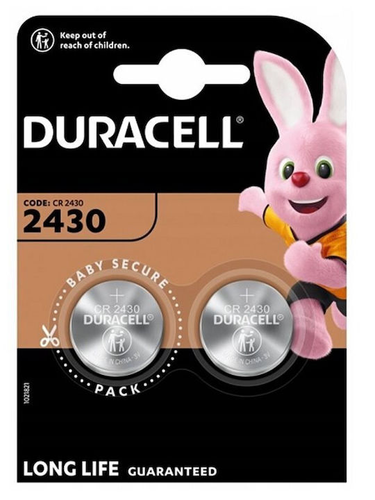 Duracell Electronics Μπαταρίες Λιθίου Ρολογιών CR2430 3V 2τμχ