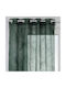 Atmosphera Curtain with Grommet Voilage Debo Green 464499 140x240cm