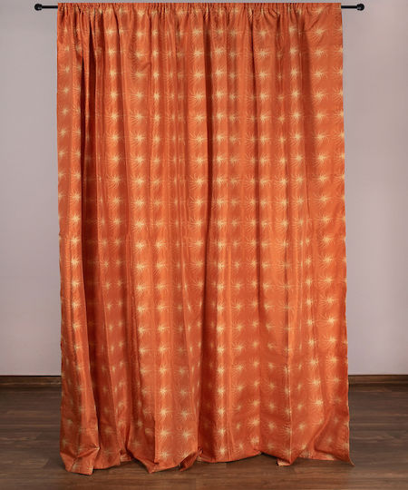 Silk Fashion Перде с Плик с писалка NX6101 Оранжево 280x300см