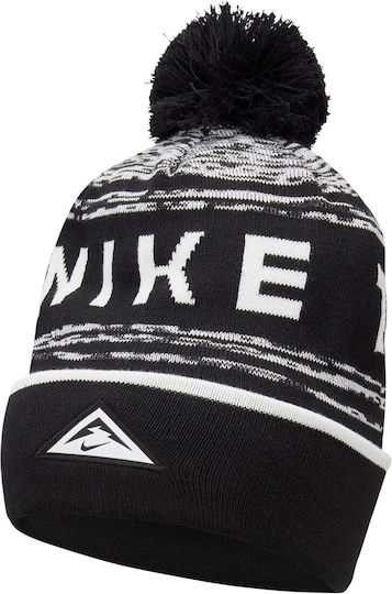 Sportswear Pom Pom Beanie Ανδρικός Σκούφος Πλεκτός σε Μαύρο χρώμα