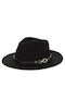 Guess Frauen Wolle Hut Fedora Schwarz