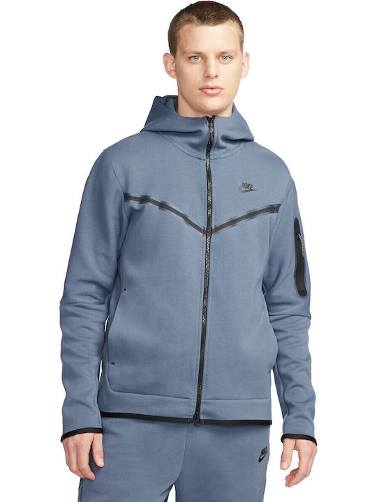 nike tech light blue hoodie