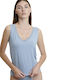 Women's Sleeveless T-Shirt Light Blue