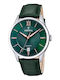 Festina Men's Watch 43mm Battery with Green Leather Strap