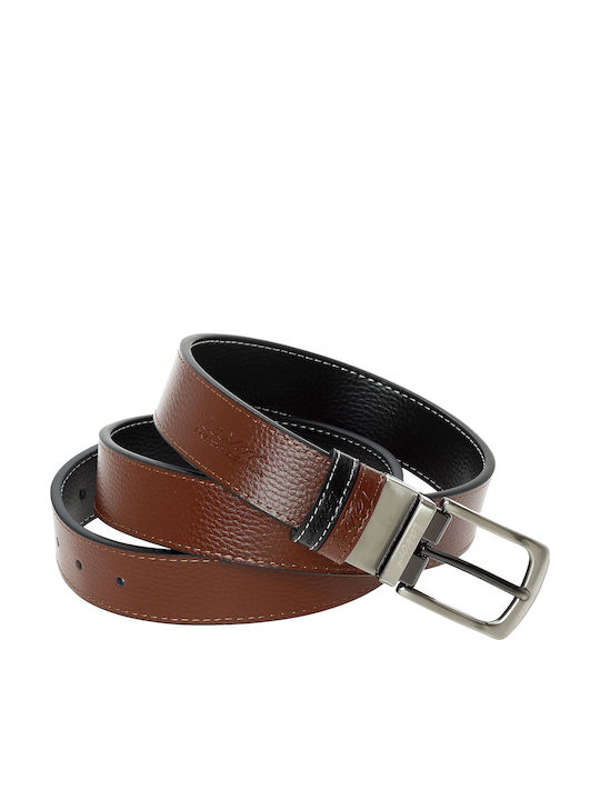 Men's Belt Leather Double Sided Black / Brown