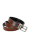 Men's Belt Leather Double Sided Black / Brown