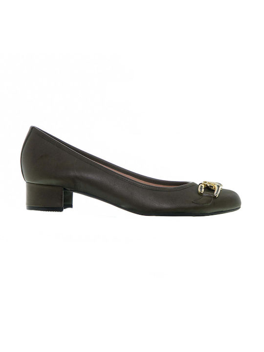 Mourtzi Leder Pumps Khaki