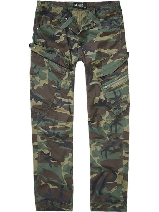 Brandit Woodland Herrenhosen Fracht Elastisch i...