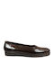Patent Leather Ballerinas Brown