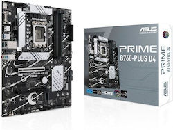 Asus Prime B760-Plus D4 Placă de bază ATX cu Intel 1700 Socket