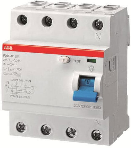 Abb Релета На Релса Изтичане На Земя 100A Четириполюсно С Търговия На Автомобилни Крушки 400V
