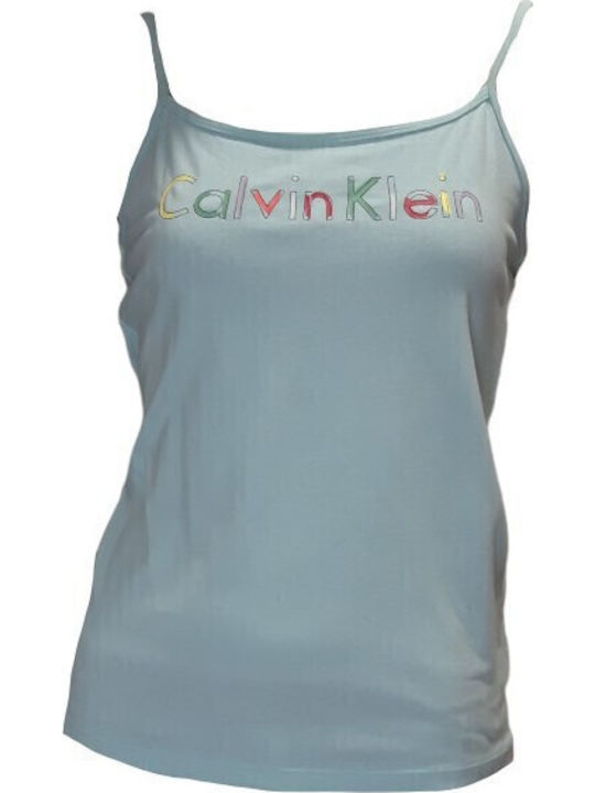Calvin Klein Καλοκαιρινή Γυναικεία Βαμβακερή Μπλούζα Πιτζάμας Veraman