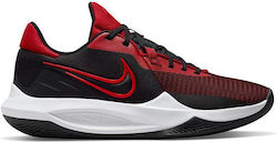 Nike Precision 6 Low Basketball Shoes Black / University Red / Gym Red