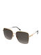 Jimmy Choo Women's Sunglasses with Gold Metallic Frame and Grey Gradient Lenses Hester S 06J HA