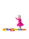 Playcity Puzzle de podea educativ pentru copii Șotron cu numere 8buc