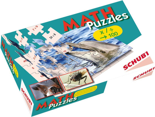Schubi Μαθηματικό Puzzle - Πολλαπλασιασμός & Διαίρεση μέχρι το 100 Εκπαιδευτικό Παιχνίδι Γνώσεων για 5+ Ετών