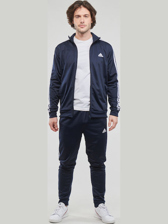 Tracksuit Glossy with Elastic Navy Blue