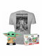 Funko Поп! Tees Филми: Star Wars - Grogu с бисквитка (XL) с бисквитка (XL) Мек Специално издание