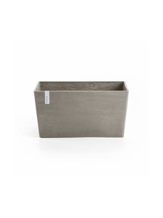 Ecopots Paris Planter Box Plastic Taupe 80x42x38cm.