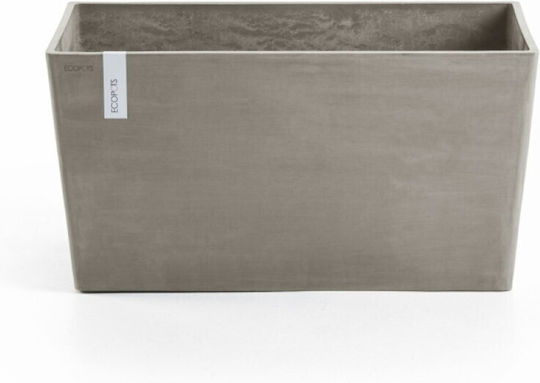 Ecopots Paris Planter Box Plastic Taupe 80x42x38cm.