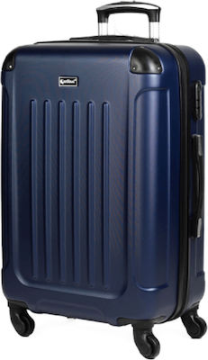 Cardinal 2013 Large Travel Suitcase Hard Navy Blue with 4 Wheels Height 70cm. 2013/70