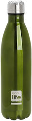 Ecolife Bottle Thermos Stainless Steel BPA Free Green