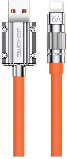 WK WDC-186 USB-A zu Lightning Kabel 20W Orange 1m (250667)