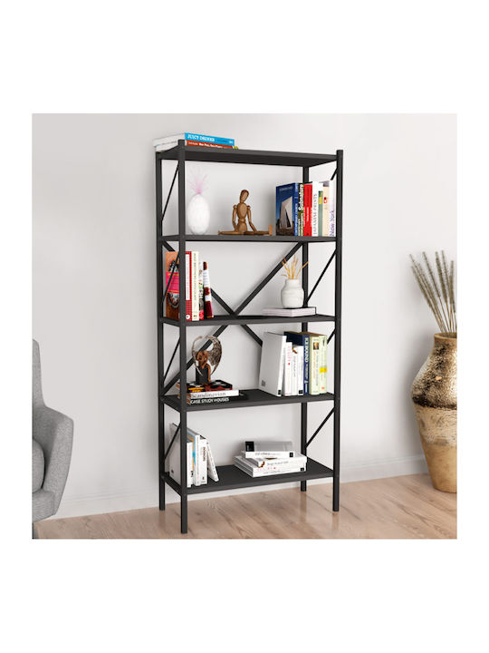 Bibliothek Colmar Charcoal 66x34x160cm