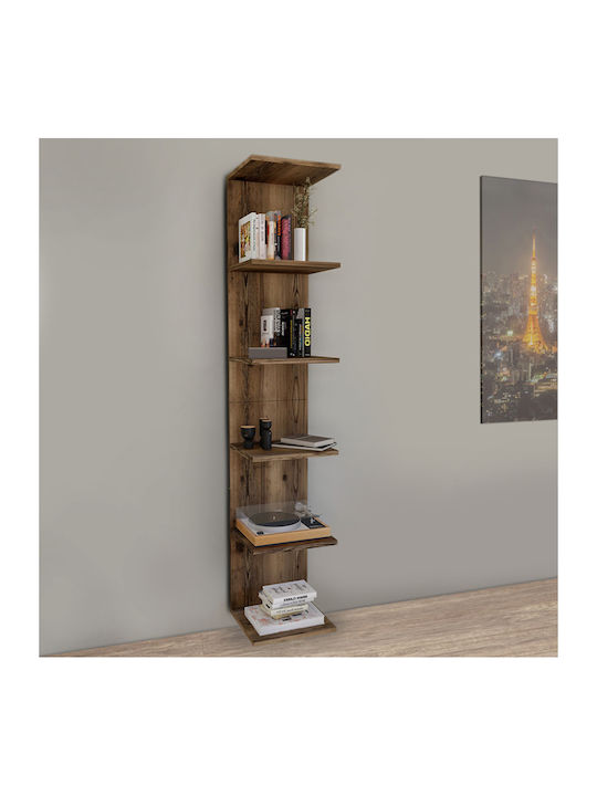 Bookcase Ogden Brown 34.5x30x180cm