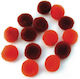 Rayher Pom Pom Handwerk Rot Set 60Stück