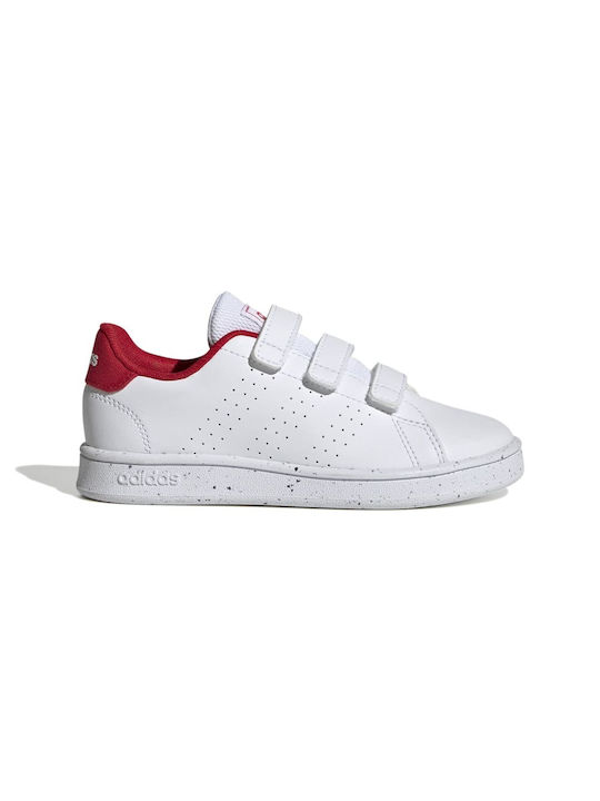 Adidas Παιδικά Sneakers Advantage Lifestyle Court Hook mit Klettverschluss Weiß ->