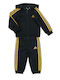 Adidas Kids Sweatpants Set Black 2pcs I 3S Shiny TS