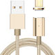 Diamandino Магнитно отделяемо USB-A към Lightning кабел Златист 1м (DM9087465_8716)