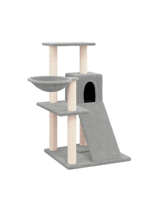 vidaXL Scratching Post Cat Trees Gray 3 levels 73x49x82cm
