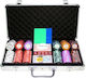 Palace Set 300 Numbered Poker Chips 14gr in Suitcase with 2 Decks