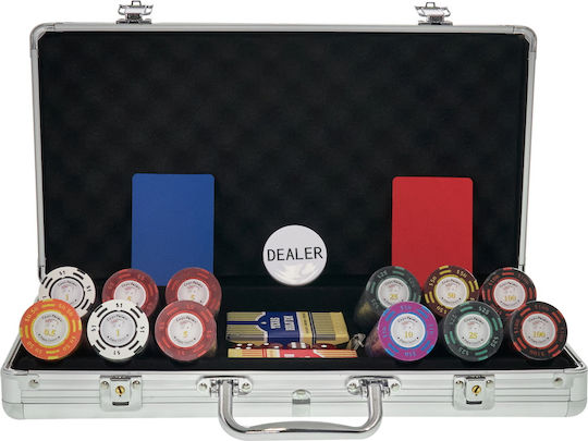 Pokeritems Palace Σετ 300 Αριθμημένες Μάρκες Poker 14gr σε Βαλίτσα με 2 Τράπουλες