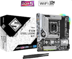 ASRock B760M Steel Legend WiFi Motherboard Micro ATX με Intel 1700 Socket