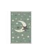 HomeMarkt Moon And Stars Rug Παιδικό Χαλί Αστέρια Πράσινο 80x150cm