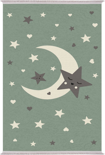 HomeMarkt Kids Synthetic Rug Moon And Stars Rug Stars 80x150cm