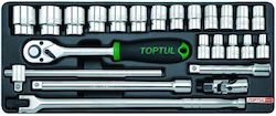 Toptul Кестени с Орехчета 1\2" 24 Бройки Toptul Кестени с Орехчета 1\2" 24 Бройки