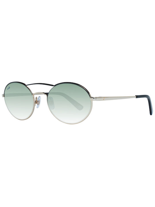 Web Слънчеви очила с сребърен Метален Рамка и Зелен Слънчеви очила Леща WE0270 32W