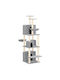 vidaXL Scratching Post Cat Trees Gray 64x97x180cm